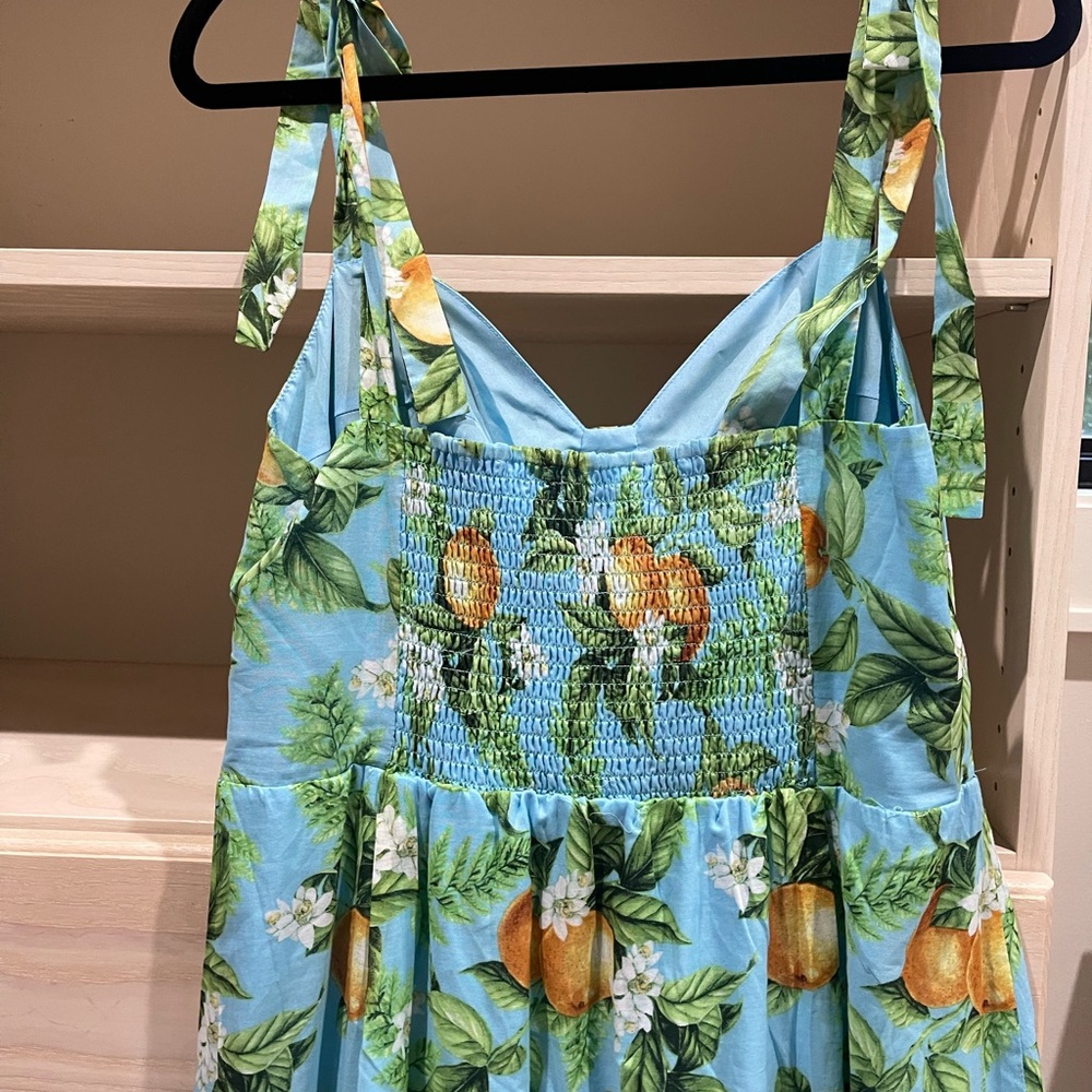 BB Dakota Citrus Sundress sz L New with tags